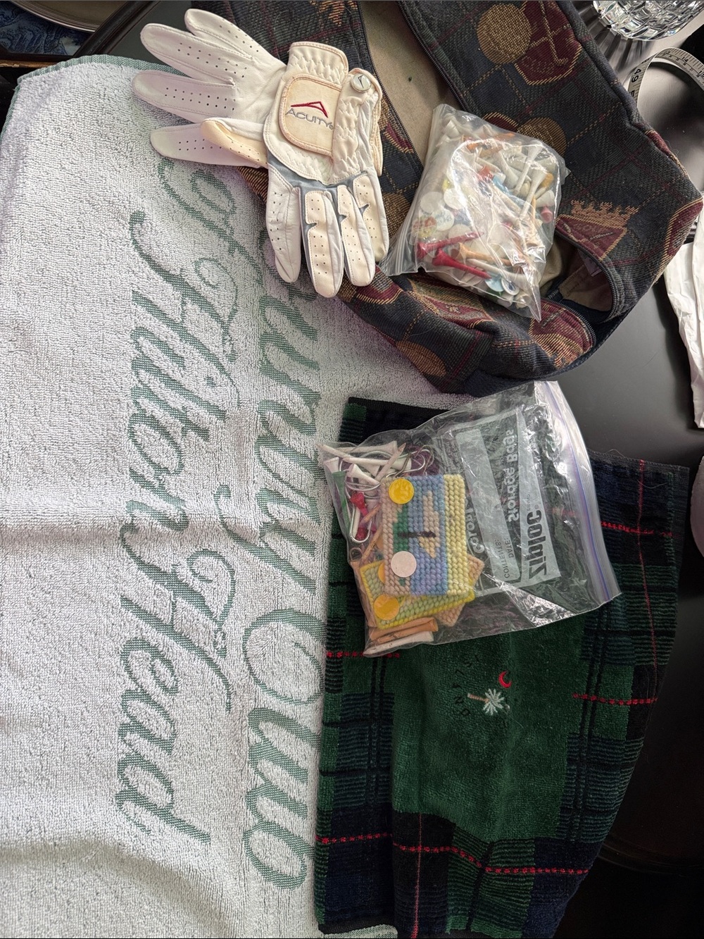 Golf accessories bag of goodies